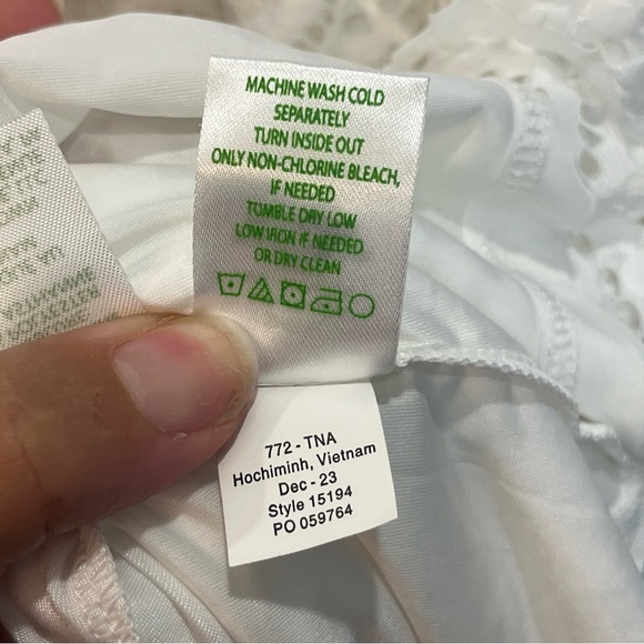 Lilly Pulitzer Parigi Skort‎ Romper Resort White Scalloped Lace Size Medium NWT! - Picture 11 of 11